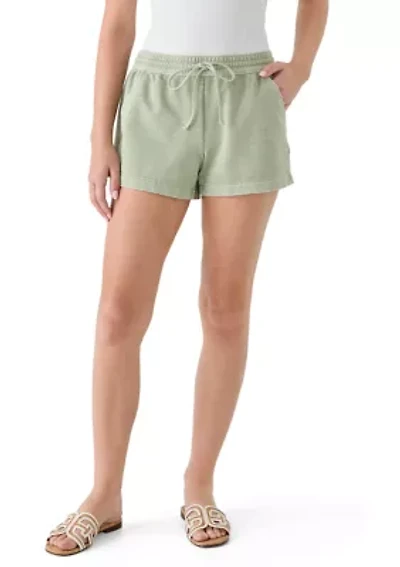 Women's Knit Shorts with Front Tie