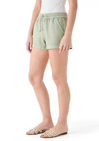 Women's Knit Shorts with Front Tie