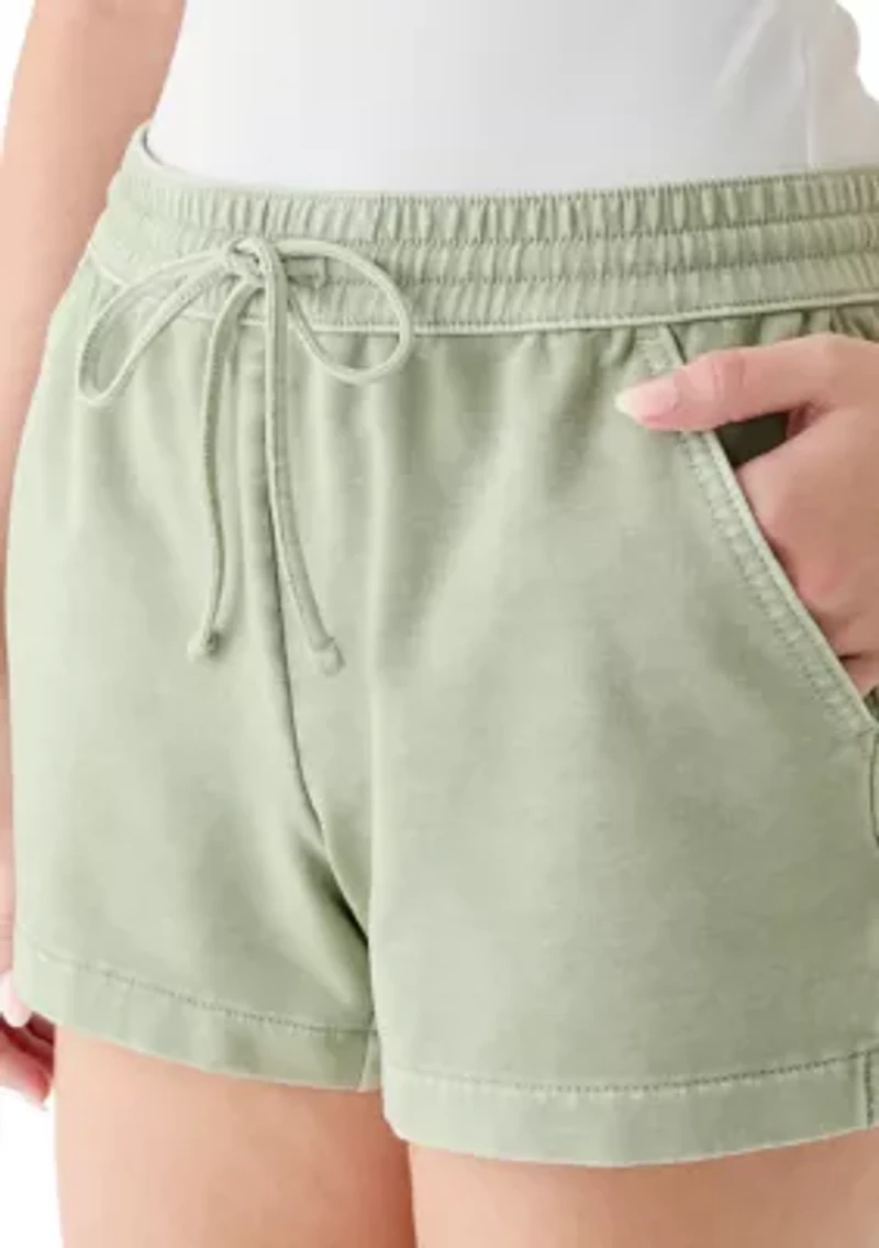 Women's Knit Shorts with Front Tie