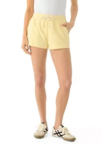 Women's Tie Front Knit Shorts