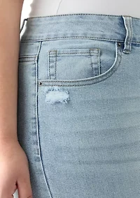 Plus Cuffed Cropped Jeans