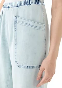 Women's Cropped Porkchop Pull On Pants
