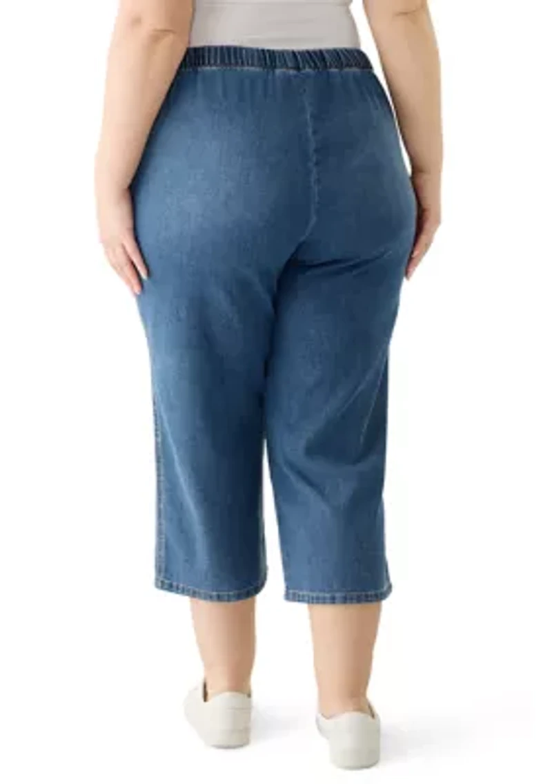 Plus Porkchop Pocket Cropped Jeans