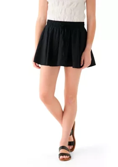 Women's Elastic Waist Mini Skort