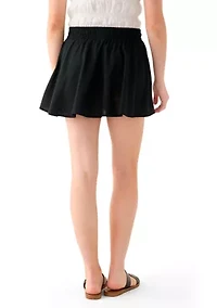 Women's Elastic Waist Mini Skort