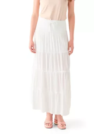 Women's Tiered Smocked Waist Maxi Skirt