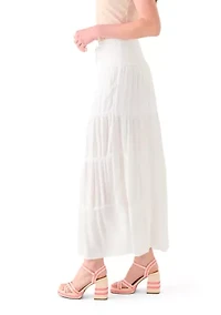 Women's Tiered Smocked Waist Maxi Skirt