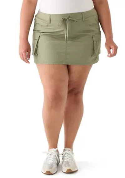 Plus Cargo Skirt