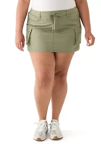 Plus Cargo Skirt