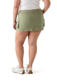 Plus Cargo Skirt