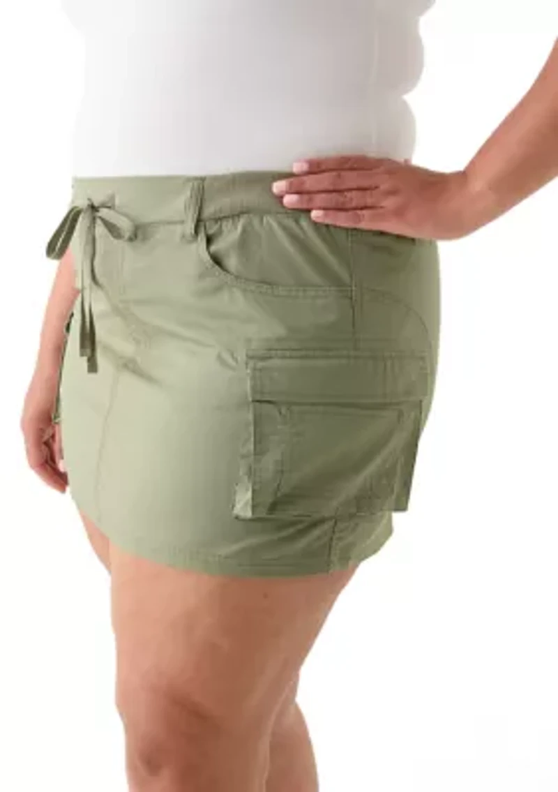 Plus Cargo Skirt