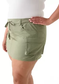Plus Cargo Skirt