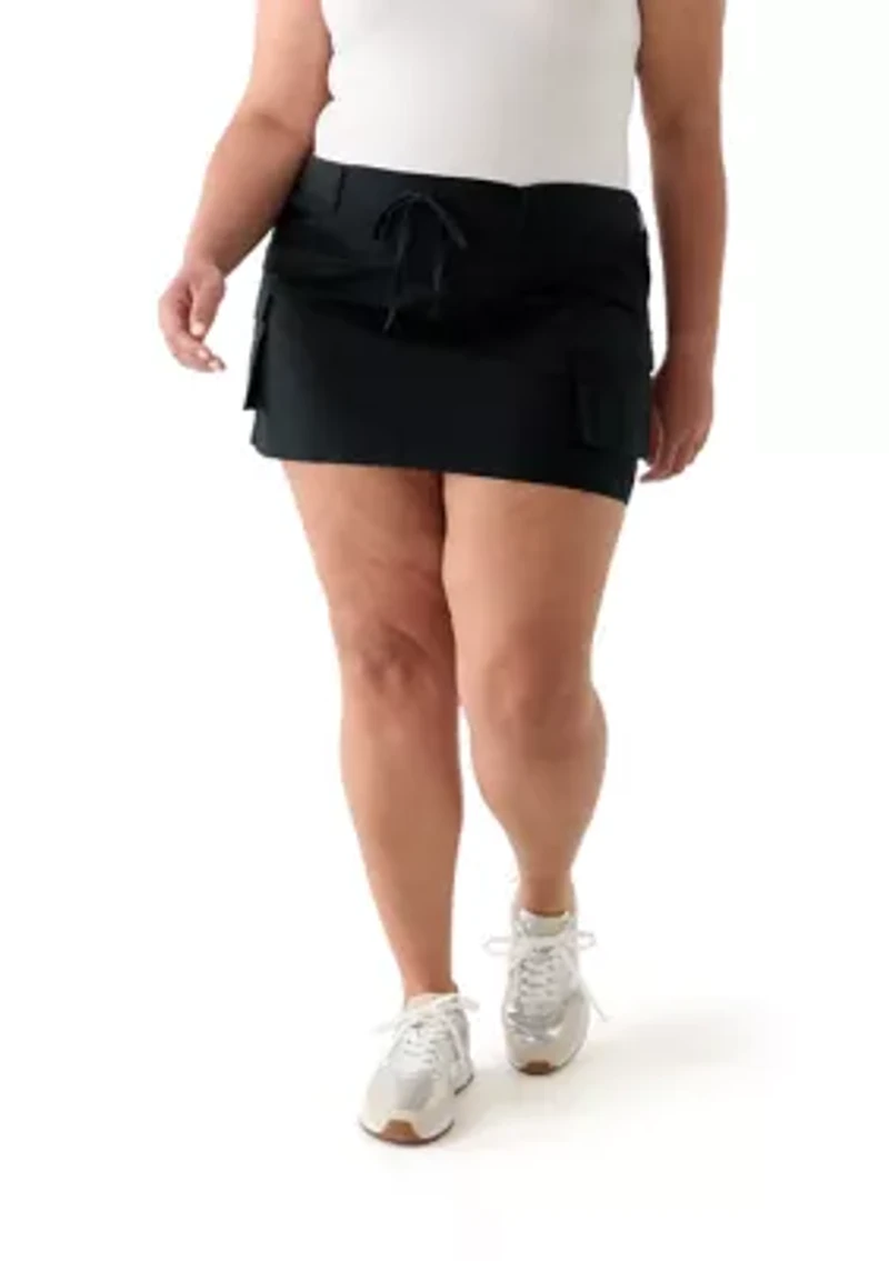 Plus Cargo Skirt