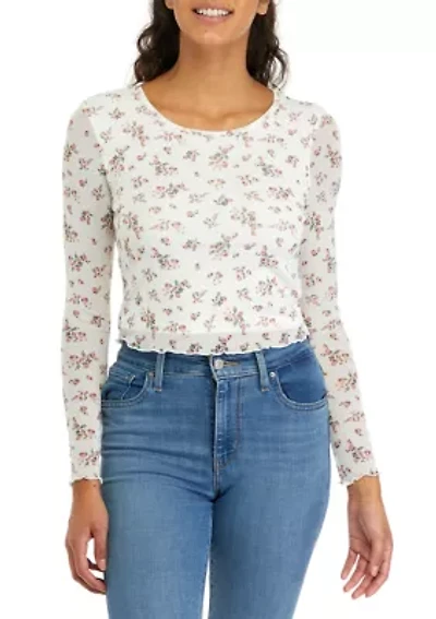 Women's Long Sleeve Mesh Top
