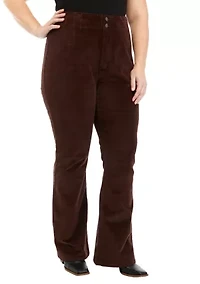 Plus Corduroy Flare Pants