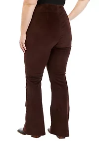 Plus Corduroy Flare Pants