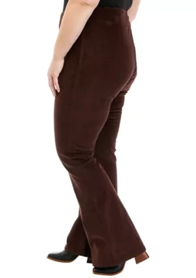 Plus Corduroy Flare Pants
