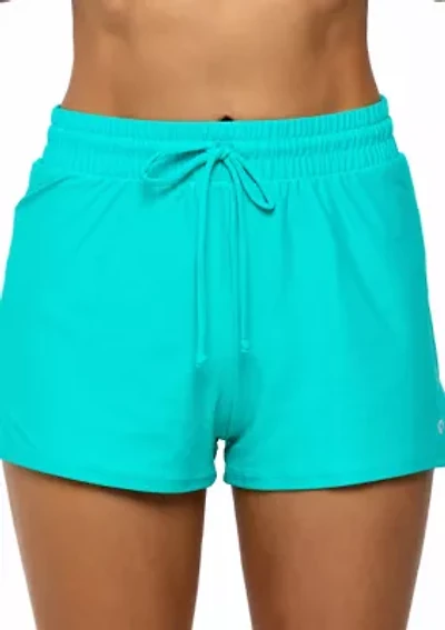 Solid Pull On Shorts with Drawstring