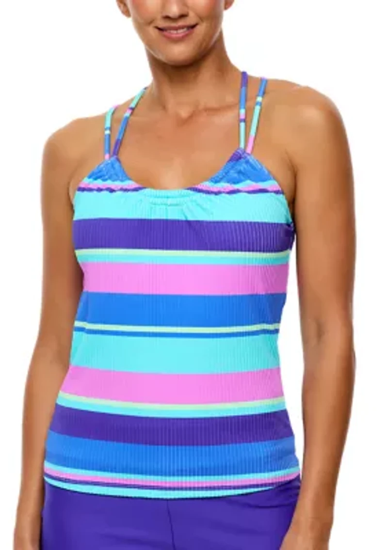 Adrift Stripe Third Eye 3 Tankini Swim Top