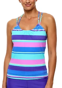 Adrift Stripe Third Eye 3 Tankini Swim Top