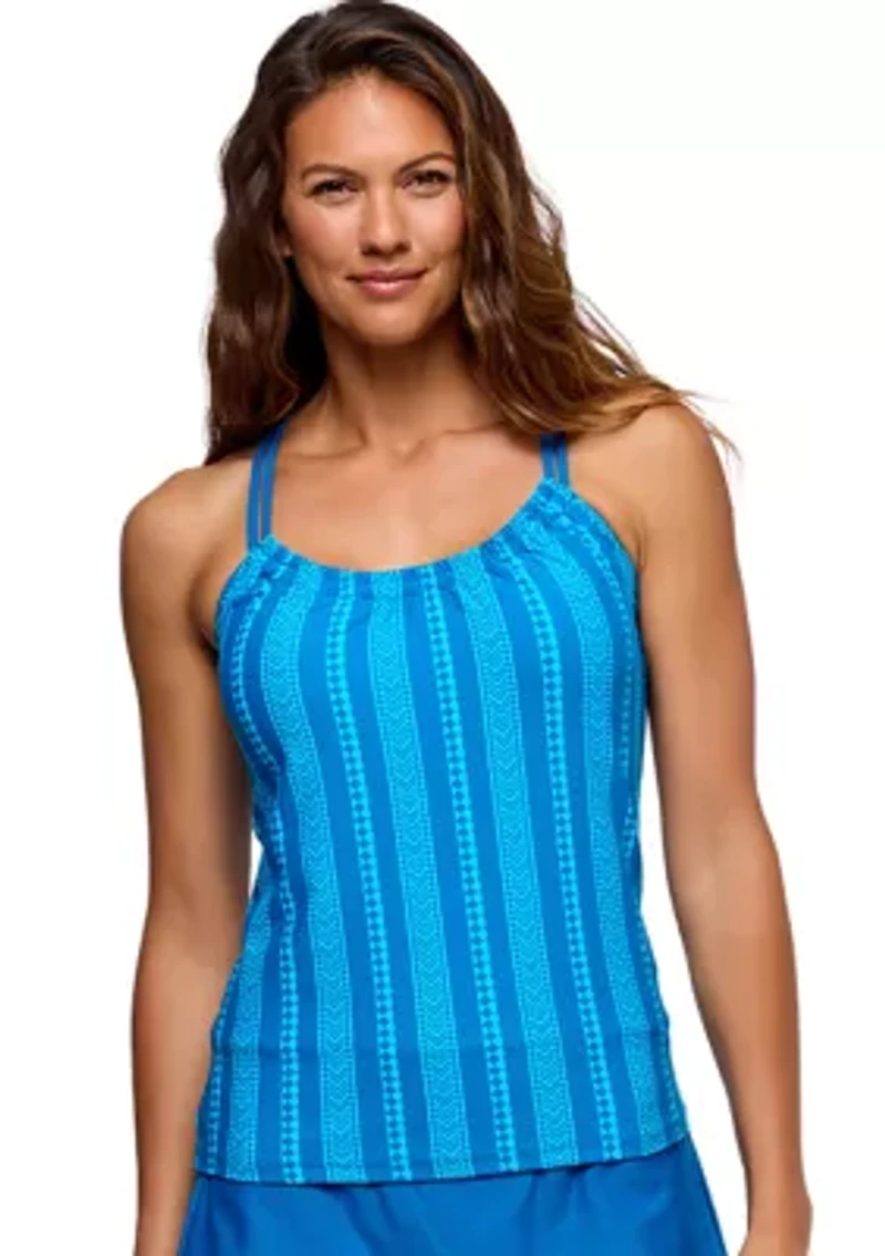 Women's Salutation Stripe Third Eye Tankini