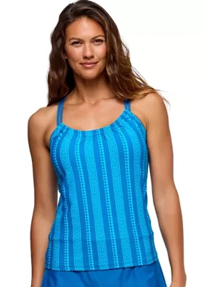 Women's Salutation Stripe Third Eye Tankini