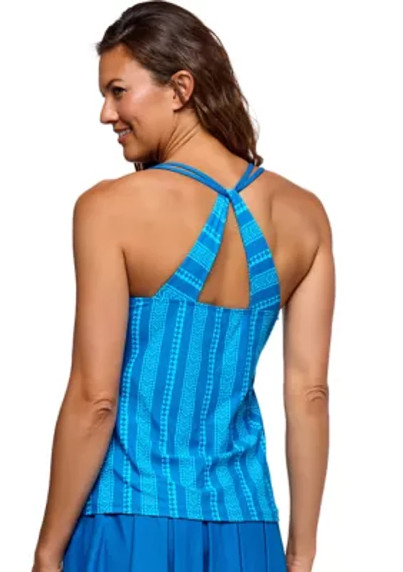 Women's Salutation Stripe Third Eye Tankini