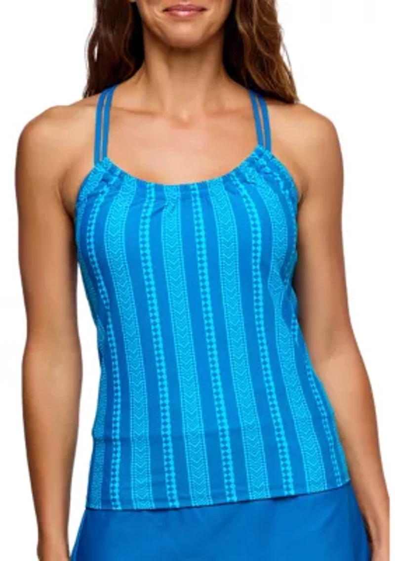 Women's Salutation Stripe Third Eye Tankini