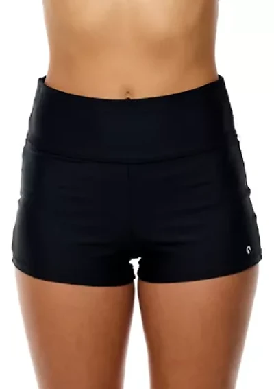 Good Karma High Waisted Swim Shorts
