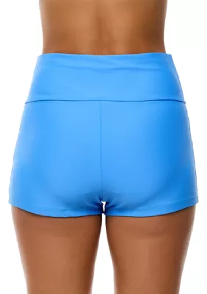Good Karma High Waisted Swim Shorts
