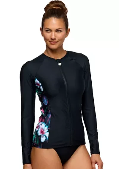 Polynesian Paradise Detox Long Sleeve Surf Shirt