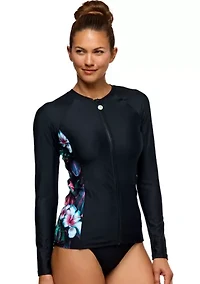 Polynesian Paradise Detox Long Sleeve Surf Shirt