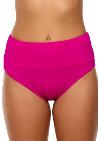 Mini Pucker Rib Harmony High Waisted Bikini Bottoms