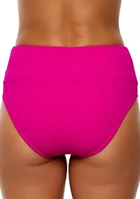 Mini Pucker Rib Harmony High Waisted Bikini Bottoms