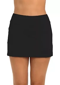 Solid Swim Skort