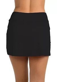 Solid Swim Skort