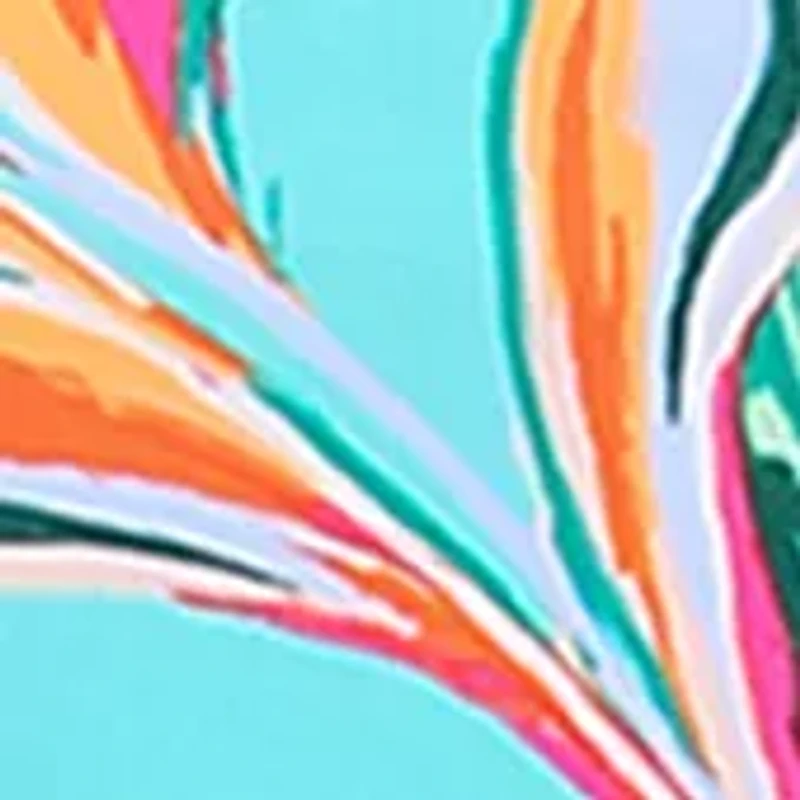 Women's Ibiza Palms Cut Out High Neck Tankini