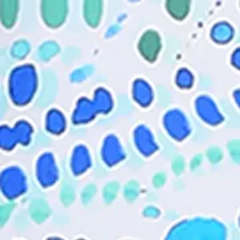 Women's Mosaic Cutout High Neck Tankini Top