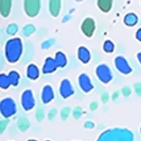 Women's Mosaic Cutout High Neck Tankini Top