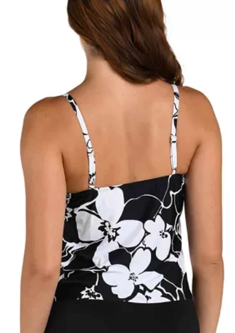 Women's Mallorca Double Tier Tankini Swim Top