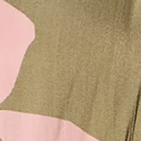 Plus Lover Printed Tie Front Blouse