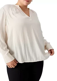 Plus Lizzie Satin Tunic