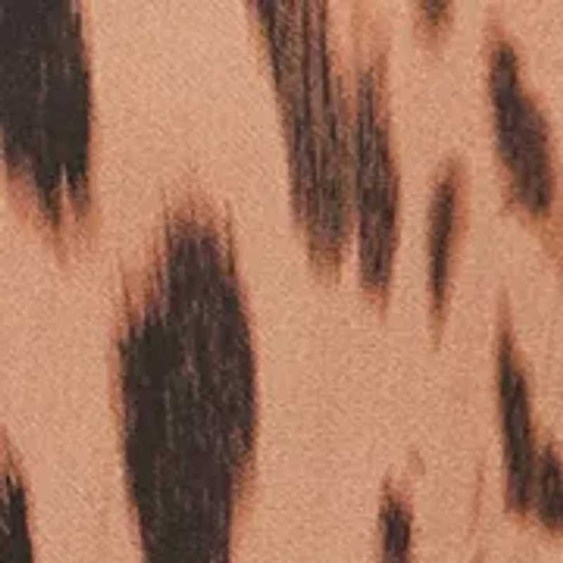 Women's Rebel Long Sleeve Button Front Animal Print Blouse