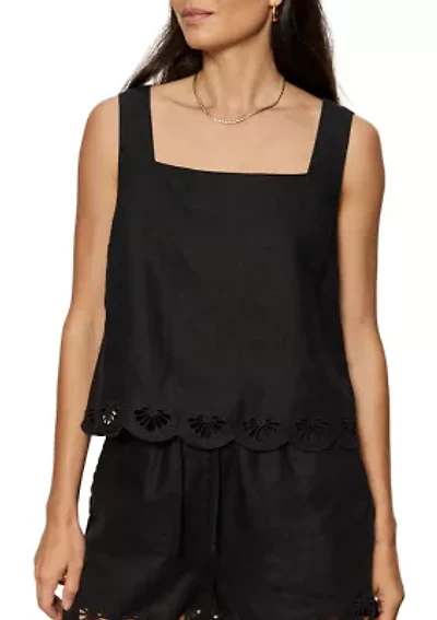Women's Almost There Linen Top
