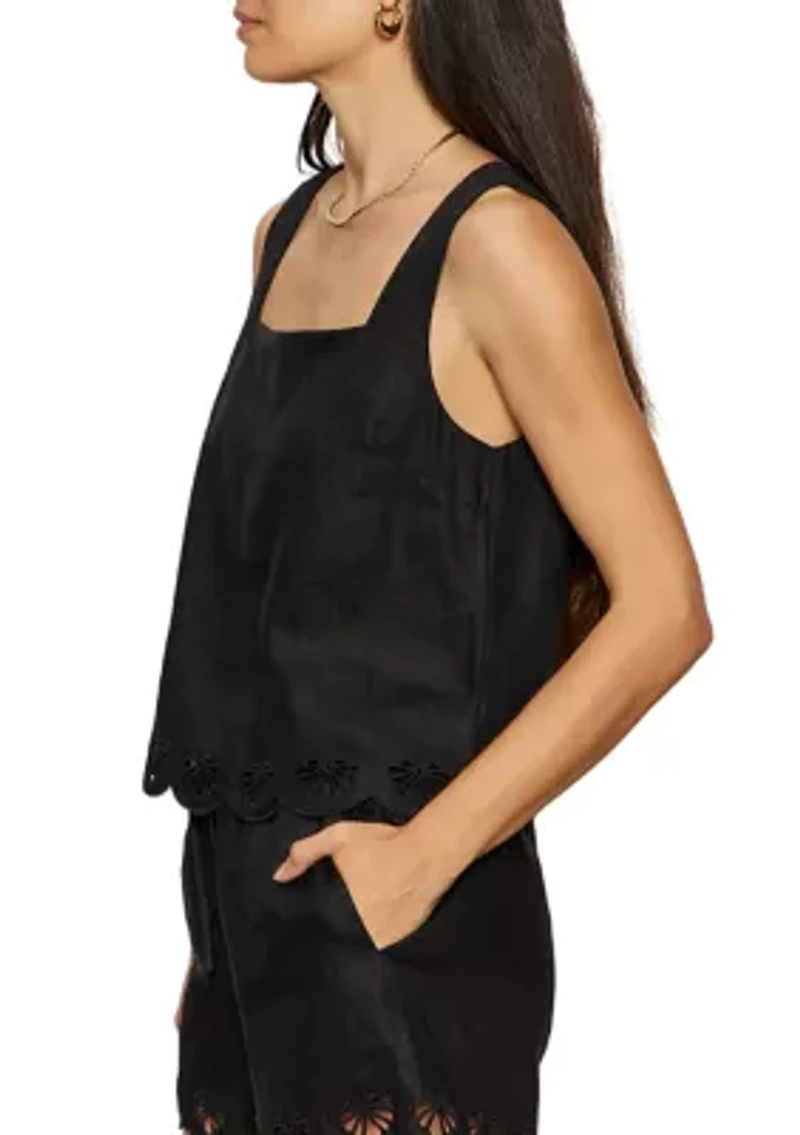Women's Almost There Linen Top