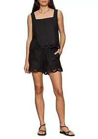 Women's Almost There Linen Top