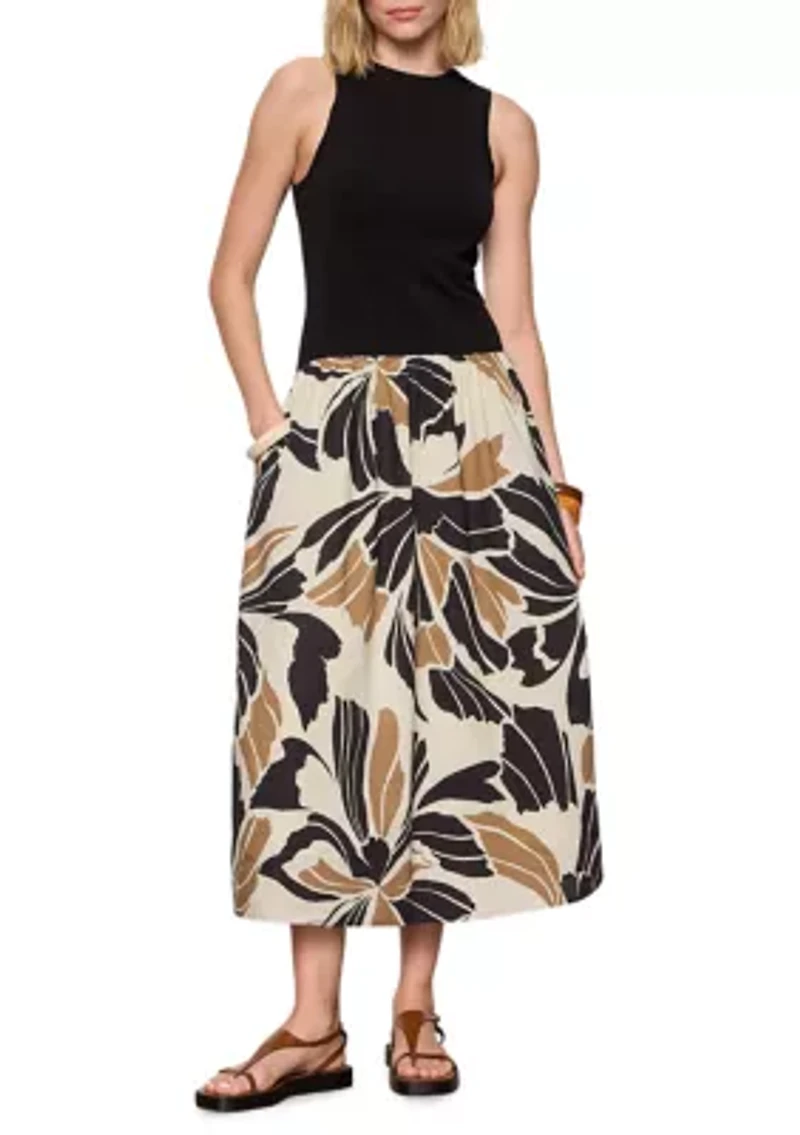Women's Sandbar Mixed Media Midi Dress