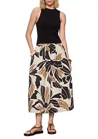 Women's Sandbar Mixed Media Midi Dress