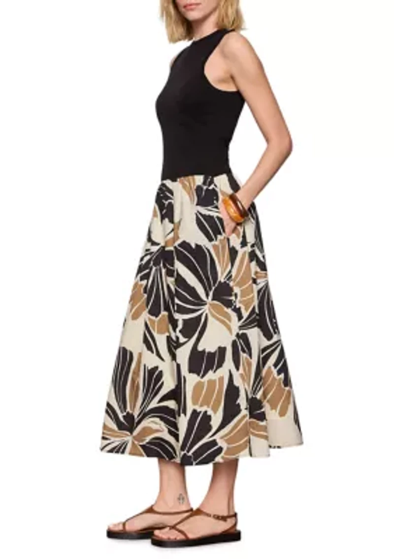 Women's Sandbar Mixed Media Midi Dress