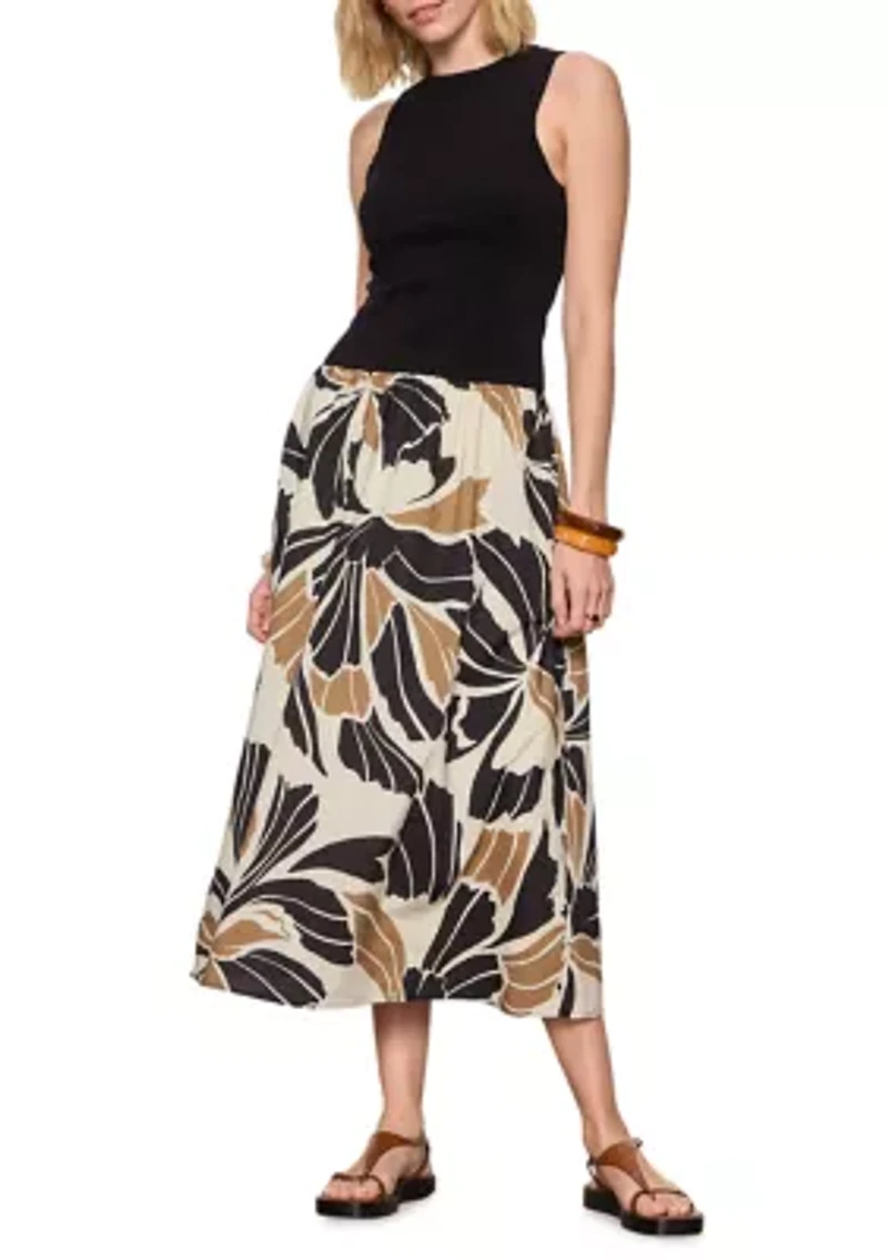 Women's Sandbar Mixed Media Midi Dress